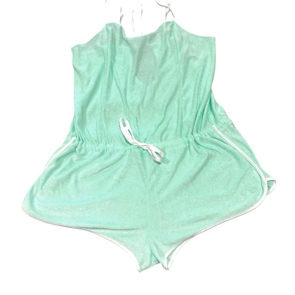 OP Mint Green Swim Coverup with Wrap V-Neck and Drawstring Waist
